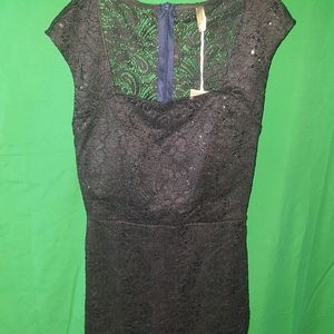 Black Sequined Dress